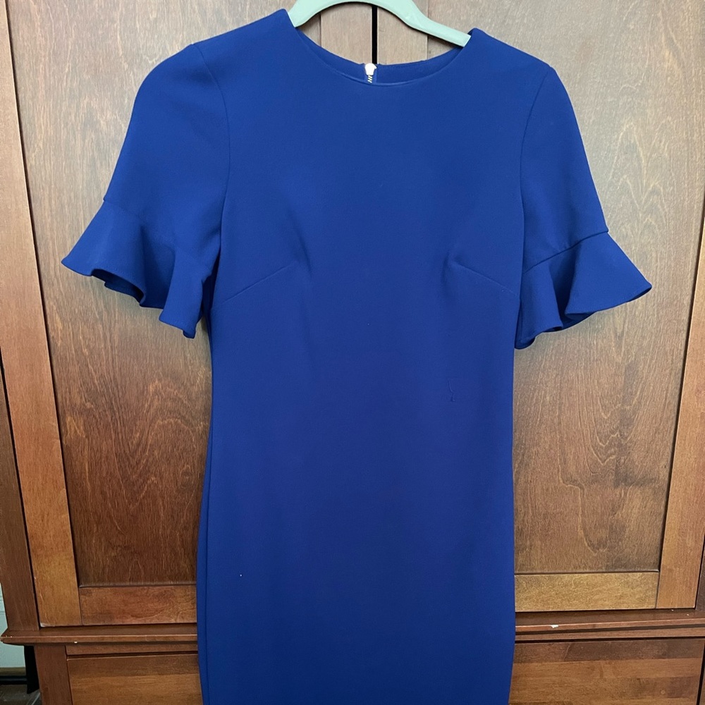 Blue Calvin Klein dress